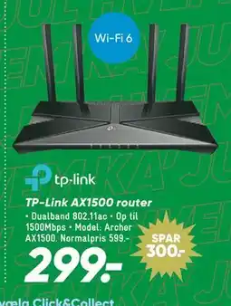 Bilka TP-Link AX1500 router tilbud