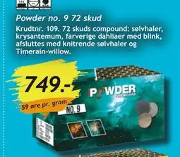 Bilka Powder no. 9 72 skud tilbud