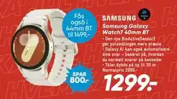 Bilka Samsung Galaxy Watch7 40mm BT tilbud
