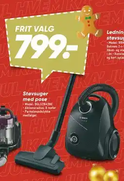 Bilka Støvsuger med pose tilbud