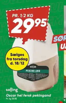 Bilka Oscar hel fersk pekingand tilbud