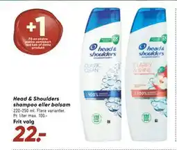 Bilka Head & Shoulders shampoo eller balsam tilbud