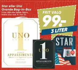 Bilka Star eller Uno Grande Bag-in-Box tilbud