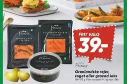 Bilka Grønlandske rejer, røget eller gravad laks tilbud