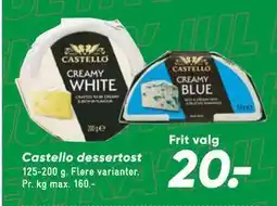 Bilka Castello dessertost tilbud