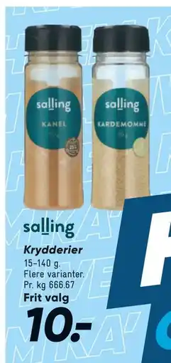 Bilka Krydderier tilbud