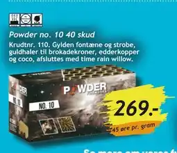 Bilka Powder no. 10 40 skud tilbud