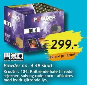 Bilka Powder no. 4 49 skud tilbud