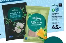Bilka Rødspættefileter, lakseportioner, rejer eller torsk tilbud