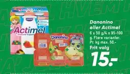Bilka Danonino eller Actimel tilbud