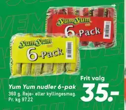 Bilka Yum Yum nudler 6-pak tilbud
