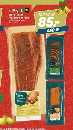Bilka Kold- eller varmrøget laks tilbud