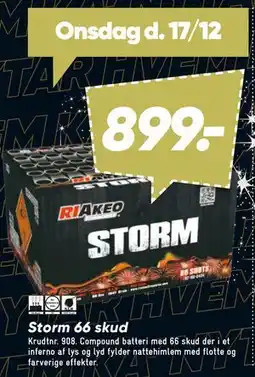 Bilka Storm 66 skud tilbud