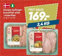 Bilka Danpo kyllinge bryst filet eller inderfilet tilbud