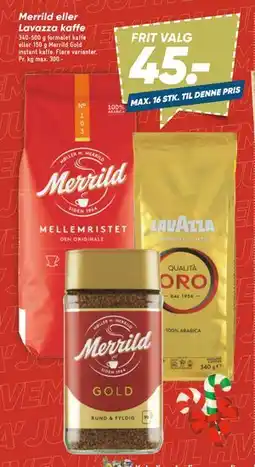 Bilka Merrild eller Lavazza kaffe tilbud