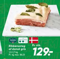 Bilka Ribbenssteg af dansk gris tilbud