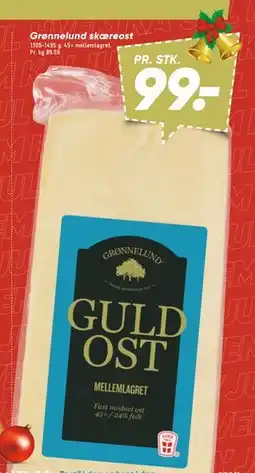 Bilka Grønnelund skæreost tilbud