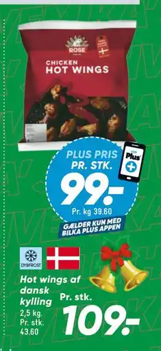 Bilka Hot wings af dansk kylling tilbud