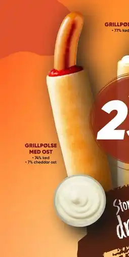 Bilka GRILLPØLSE MED OST tilbud
