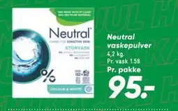Bilka Neutral vaskepulver tilbud