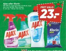 Bilka Ajax eller Klorin tilbud