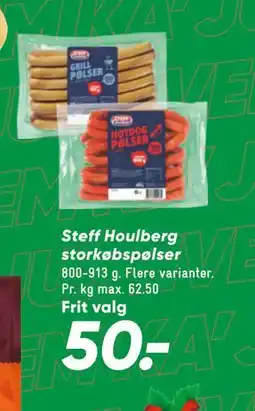 Bilka Steff Houlberg storkøbspølser tilbud