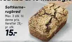 Bilka Softkerne rugbrød tilbud