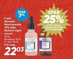 Bilka SPAR. 25% på Face Facts, Revuele eller Glow Hub ansigtspleje tilbud