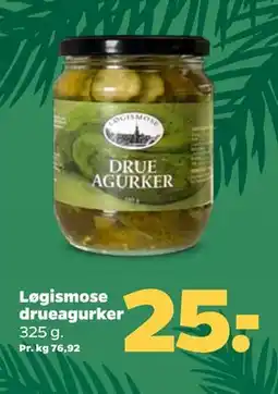 Netto Løgismose drueagurker tilbud