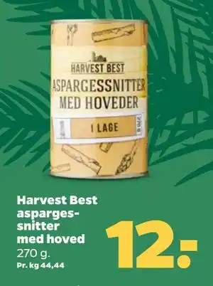 Harvest Best aspargessnitter med hoved