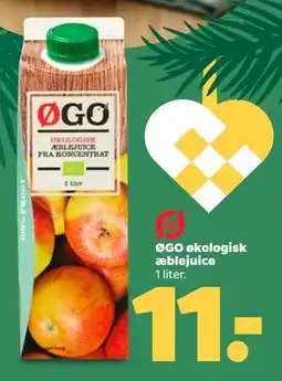 Netto ØGO økologisk æblejuice tilbud