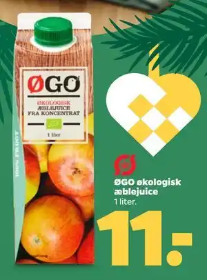 Netto ØGO økologisk æblejuice tilbud