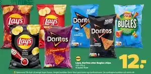 Netto Lays, Doritos eller Bugles chips tilbud