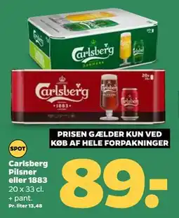 Netto Carlsberg Pilsner eller 1883 tilbud