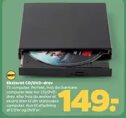 Netto Eksternt CD/DVD-drev tilbud
