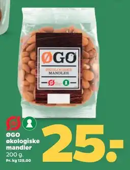 Netto ØGO økologiske mandler tilbud
