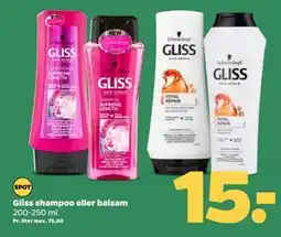 Netto Gliss shampoo eller balsam tilbud