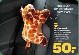 Netto Girafbamse til sikkerhedsselen tilbud