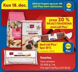 Lidl Favorina tilbud