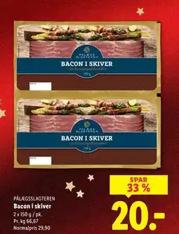 Lidl Bacon i skiver tilbud
