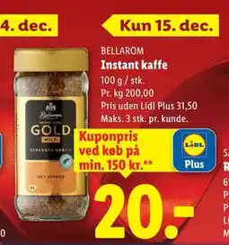Lidl Instant kaffe tilbud