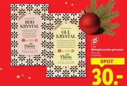 Lidl Økologisk rød eller gul krystal tilbud