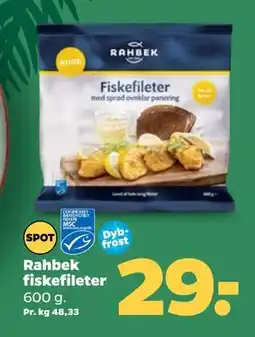 Netto Rahbek fiskefileter tilbud