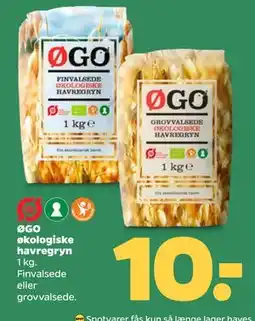 Netto ØGO økologiske havregryn tilbud