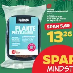 Netto Hanegal økologisk plantepostej tilbud
