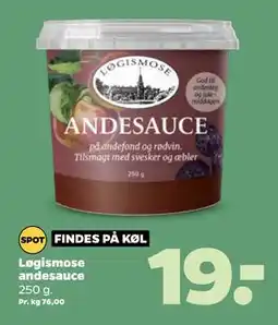 Netto Løgismose andesauce tilbud