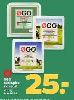 Netto ØGO økologisk skiveost tilbud