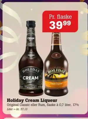Holiday Cream Liqueur