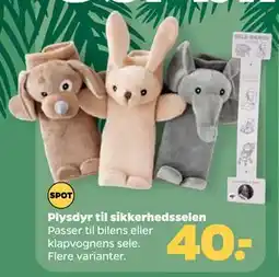 Netto Plysdyr til sikkerhedsselen tilbud