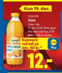 Lidl Juice tilbud